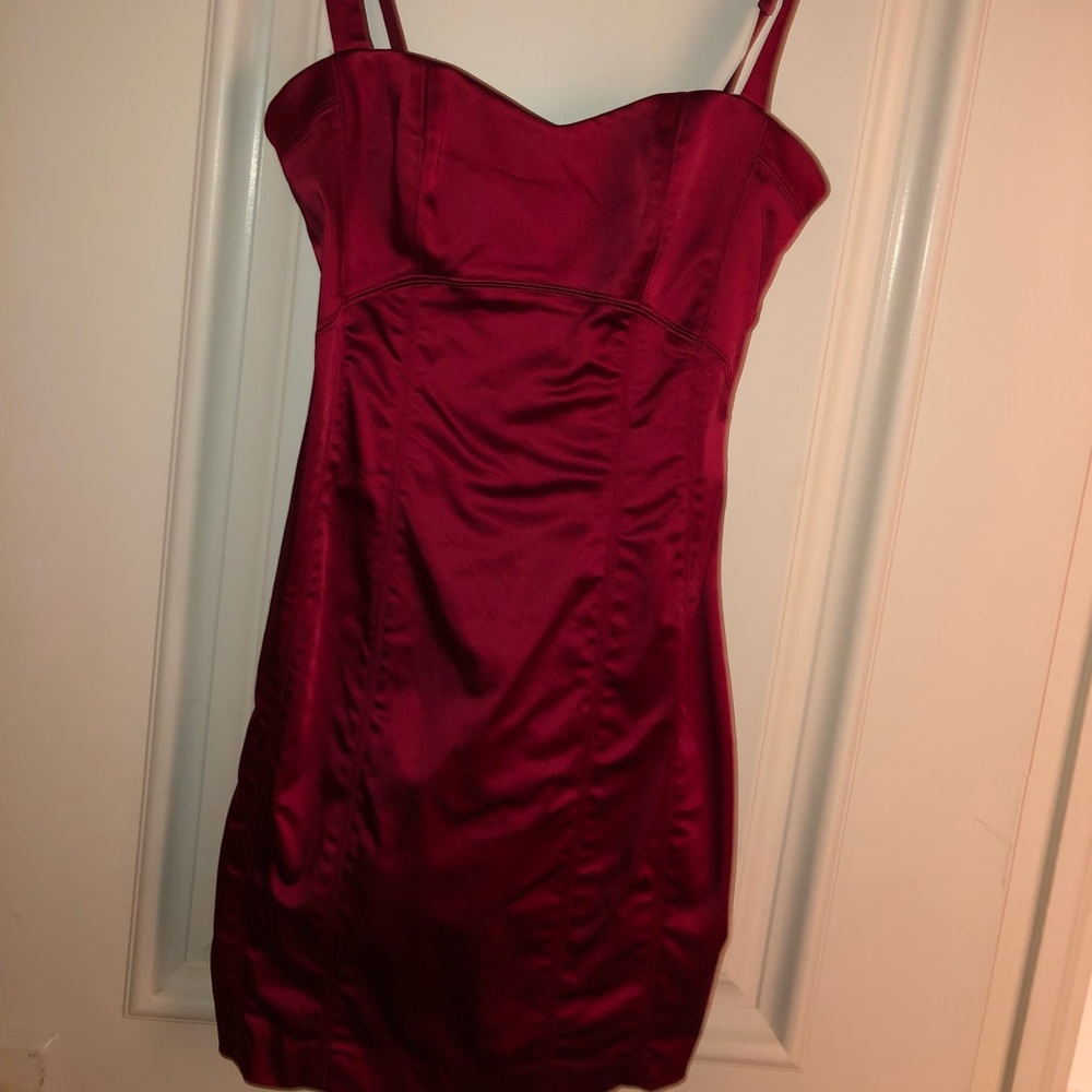 Red bebe dress